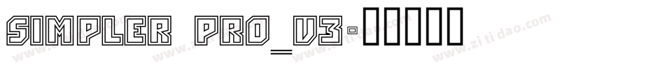 Simpler Pro_V3字体转换